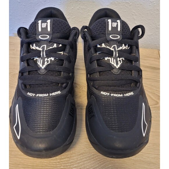 PUMA MB1 MB.01 Lo Low Team Color Black White LaMelo Ball Men Sz 5 6.5W 377368-12 main image 5